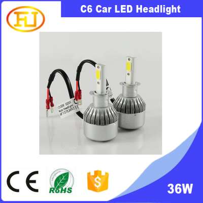 2017 New Launch C6 COB H10 9006 H3 LED Auto Headlights H1 H3 H7 H8 H10