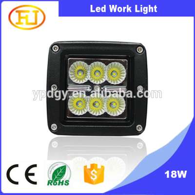 18w 6pcs*3w spot led work light for truck,off road