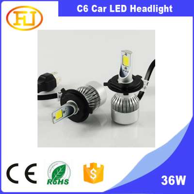 high lumen c6 h4 led headlight 35w