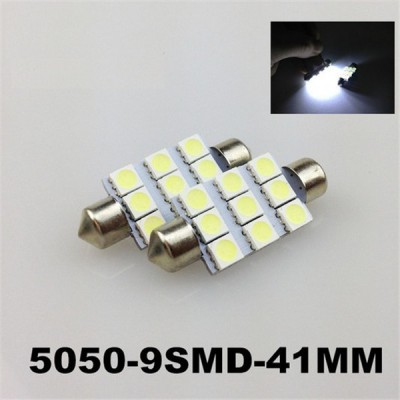 LED festoon light 9LED 41MM for reading lamp car top light license plate lamp door lock warning lamp